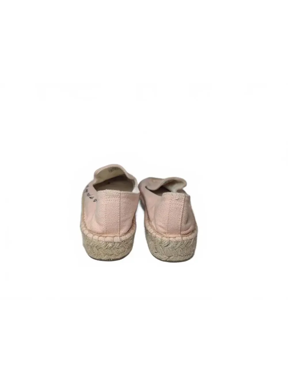Soludos Pink Espadrille Slip-On Shoes with Embroidered Detail Size‎ 8